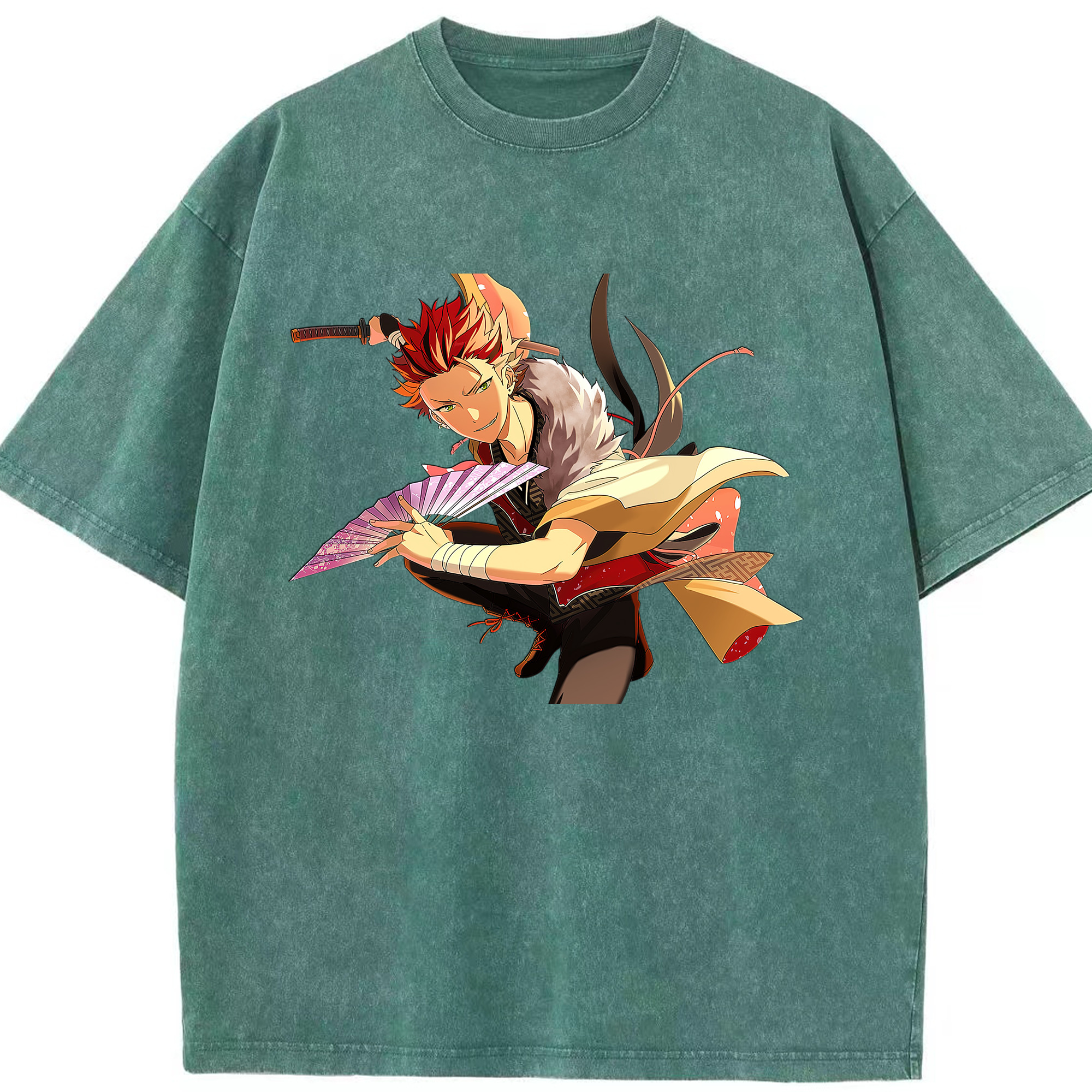（画像用） あんさんぶるスターズ! Ensemble Stars 綿100% ヴィンテージ風 半袖Tシャツ（フロントプリント）